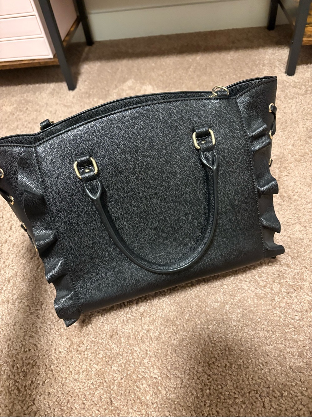 Samantha Vega Black Gold Heart Flutter Purse Large Size. Charm included. - Picture 3 of 11